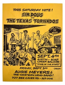 Soap Creek Saloon Texas Tornados Poster