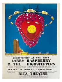 Ritz Theatre Larry Raspberry Poster Jim Franklin