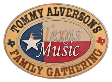 Tommy Alverson's Family Gathering Sign
