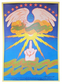 Avalon Ballroom San Francisco 1966 Poster, Rare