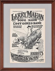 Larry Mahan, Manor Downs Poster by Micael Priest