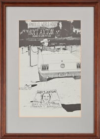 AWHQ Hoyt Axton Concert Poster by Michael Arth '74