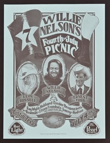 Willie Nelson 4th July 1979 Picnic Handbill