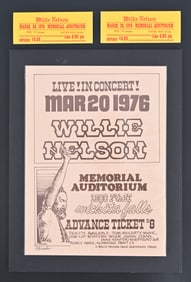 Willie Nelson 1976 Handbill and 2 Tickets