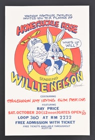 Willie Nelson Honeysuckle Rose Casting Poster