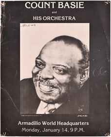 AWHQ Count Basie Poster by Jim Franklin '80 Signed