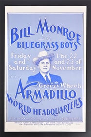 AWHQ Bill Monroe Poster by Guy Juke 1974