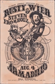 AWHQ Rusty Weir & Steve Fromholz Poster 1976
