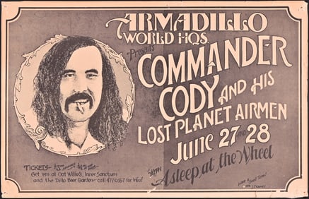 AWHQ Commander Cody, Asleep at the Wheel Poster