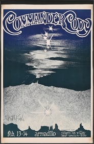 AWHQ Commander Cody Poster, Bill Kirchen Signed