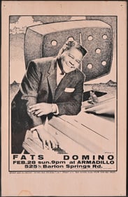 AWHQ Fats Domino Poster by Jim Franklin 1971