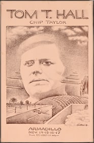 AWHQ Tom T. Hall Poster by Jim Franklin 1973