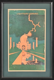 AWHQ Lightnin' Hopkins Poster by Jim Franklin '71