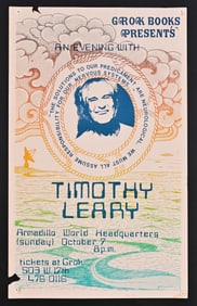 Armadillo World Headquarters, Timothy Leary Poster