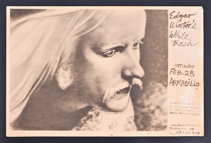 AWHQ Edgar Winter Poster, Jim Franklin Signed