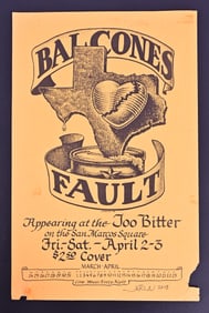 Balcones Fault Poster, Signed by Jim Franklin