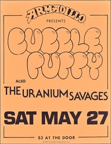 Armadillo World Headquarters Bubble Puppy Handbill