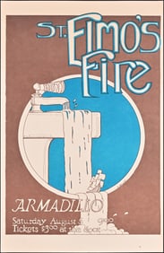 AWHQ St. Elmo's Fire Concert Poster 1978