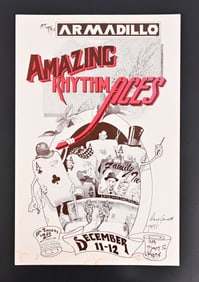 AWHQ Amazing Rhythm Aces Poster, Signed
