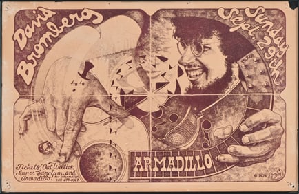 AWHQ David Bromberg Poster by Guy Juke 1974