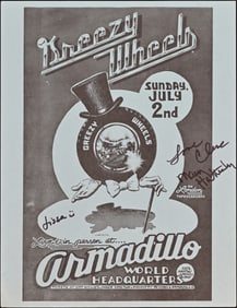 AWHQ Greezy Wheels Signed Handbill, by M. Priest