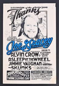 AWHQ Joe Gracey Poster, Ray Benson Signed '78
