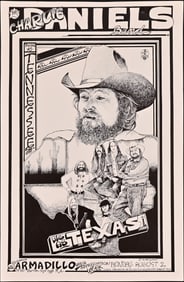 AWHQ Charlie Daniels Band Poster by Kerry Awn 1976