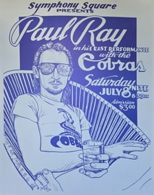 Paul Ray & The Cobras, Symphony Square Poster