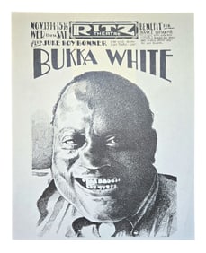 Ritz Theatre Bukka White Handbill by Jim Franklin