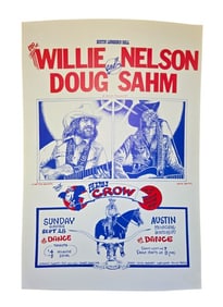 Willie Nelson & Doug Sahm Poster by Kerry Awn '75
