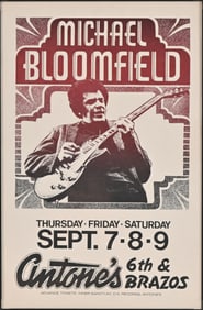 Michael Bloomfield, Antone's Austin Concert Poster