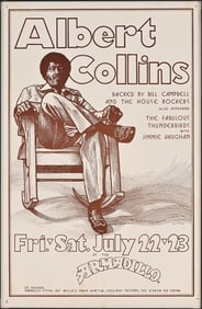 AWHQ Albert Collins Poster by Guy Juke 1977