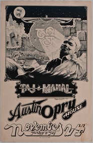 Austin Opry House, Taj Mahal Poster, Danny Garrett