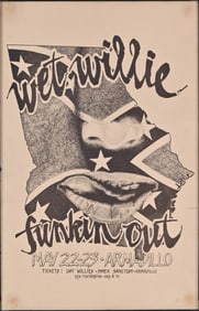 AWHQ Wet Willie Poster by Ken Featherston 1974