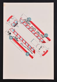 Alvin Crow Austin City Limits Bus Cutout Poster