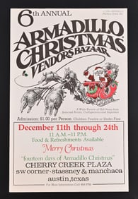 Armadillo Christmas Bazaar 6th Annual Poster