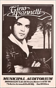 Gino Vannelli Municipal Auditorium Poster