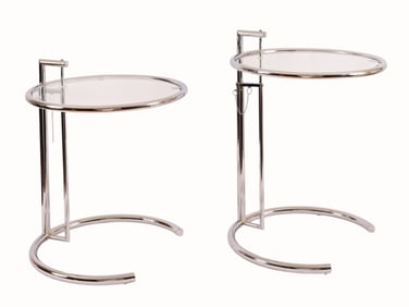 (2) Eileen Gray Style MCM Side Tables