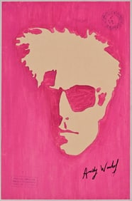 Andy Warhol Original Self-Portrait Watercolor