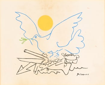 Pablo Picasso "The Dove of Peace" Lithograph Print