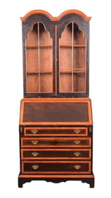 Antique Secretary Two-Piece Cabinet