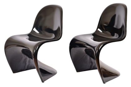 (2) Verner Panton Mid-Century Modern Chairs