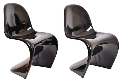 (2) Verner Panton Mid-Century Modern Chairs