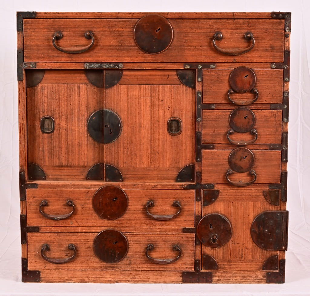 Antique Japanese Choba Tansu Merchant Tea Chest (1 of 17)