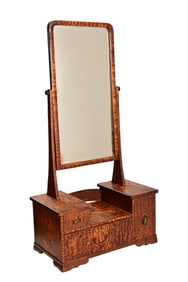 Antique Japanese Kyodai Mirrored Vanity