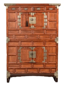 Antique Korean Two-Piece Chest