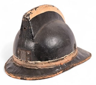 Antique Leather Firemen's Helmet