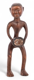 Antique African Congo Tribal Carved Wood Statue