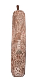 African Tribal Carved Wood Shield