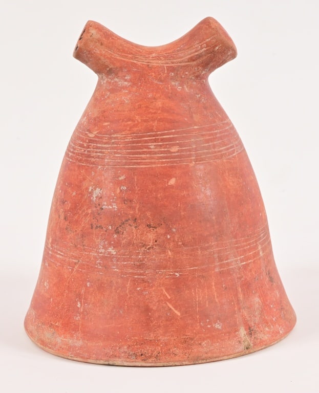 North African Terracotta Vessel: 9" x 10.5"
